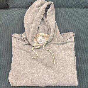 Reigning Champ heather grey mid weight hoodie. Size L